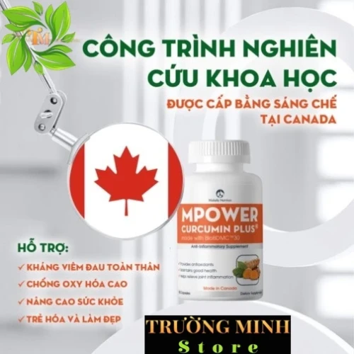 Hình ảnh MPOWER CURCUMIN PLUS - chống oxy hóa, hỗ trợ giảm triệu chứng đau khớp do viêm khớp